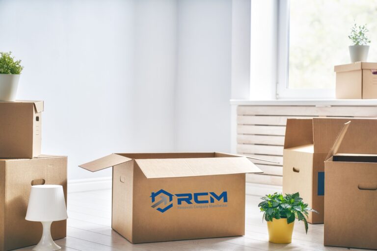 Boxes Piled Up In A House Move